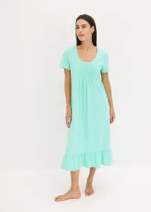 Chemise de nuit avec empiècement plissé, bonprix