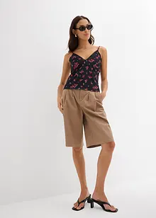 Spaghettiträger-Top aus Mesh, bonprix