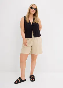Short en lin mélangé, bonprix