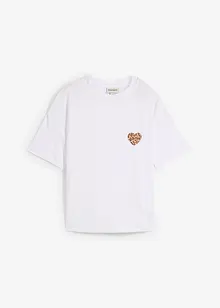 T-shirt raccourci à épaules descendues, bonprix