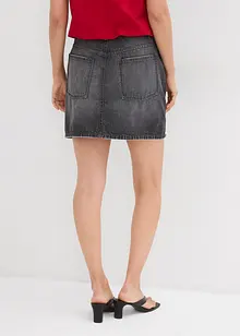 Jeansrock mit asymmetrischem Bund, bonprix