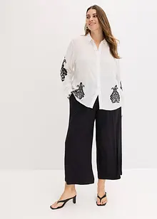 Chemisier brodé en viscose mélangée, bonprix