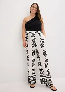 Pantalon imprimé en viscose fluide, bonprix