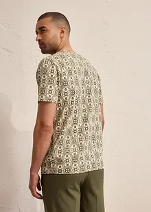 T-shirt col tunisien 100% coton, bonprix