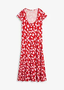 Robe imprimée en jersey viscose extensible, bonprix