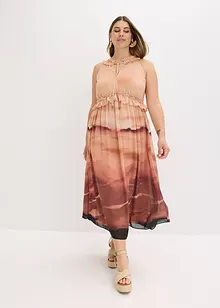 Robe imprimée en crêpe, bonprix