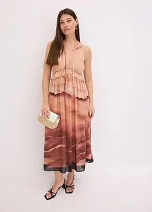 Robe imprimée en crêpe, bonprix