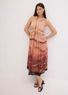 Robe imprimée en crêpe, bonprix