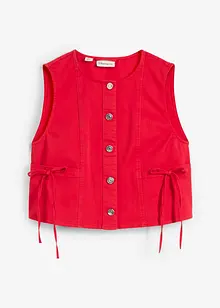 Gilet sans manches en twill de coton extensible, bonprix