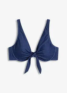 Haut de bikini à armatures, aspect jean, bonprix