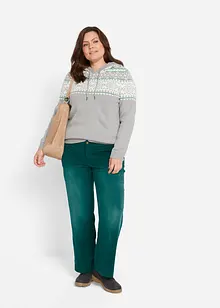 Stretch-Cordhose, Wide, bonprix