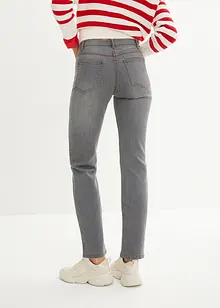 Jean droit taille mi-haute, extensible, bonprix