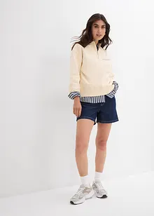 Jeans-Shorts High Waist, Low Stretch, bonprix