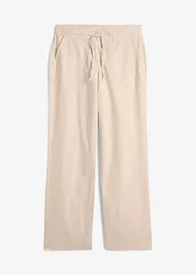Leinen-Hose mit weitem Bein, bonprix