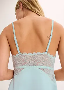 Negligé mit glänzendem Material, bonprix