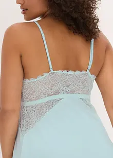 Negligé mit glänzendem Material, bonprix