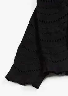 Leggings mit Komfortbündchen und Lochstickerei 80 DEN, bonprix