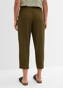 Pantalon en jersey texturé, bonprix