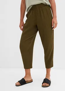 Pantalon en jersey texturé, bonprix