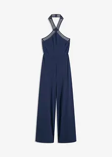 Jersey-Jumpsuit mit Laser-Cut Outs, bonprix