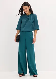 Blusenshirt aus glänzendem Satin, bonprix