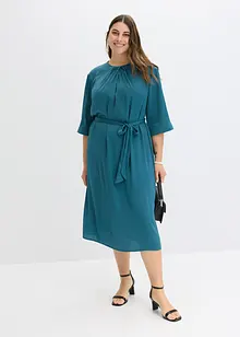 Robe midi en satin brillant, bonprix