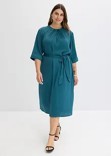 Robe midi en satin brillant, bonprix