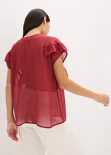 Chiffonbluse mit Volants, bonprix