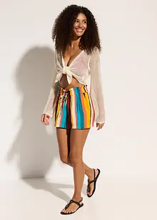 Transparente Strand Ajour-Strickjacke, bonprix