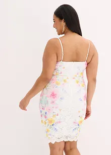 Robe en dentelle à fines bretelles, bonprix