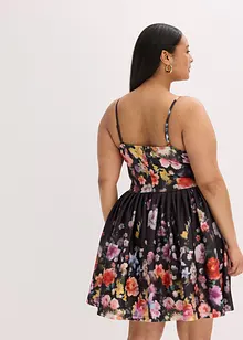 Robe courte à empiècement au crochet, bonprix