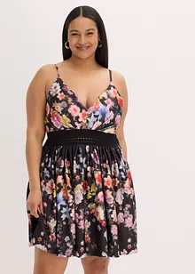 Robe courte à empiècement au crochet, bonprix