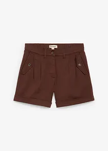 Twill-Shorts mit hohem Bund, bonprix