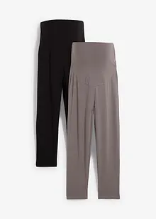 Lot de 2 leggings de grossesse coupe corsaire, bonprix