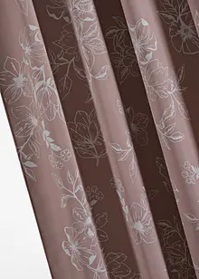 Abdunkelnder Vorhang mit Blätter Druck (1er Pack), bonprix