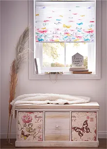 Store plissé motifs papillons, bonprix