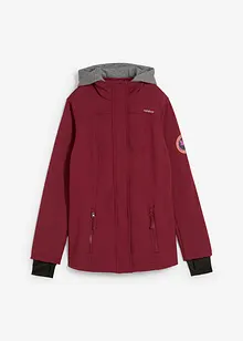 wasserabweisende Softshell-Longjacke, 2 in 1-Optik, bonprix