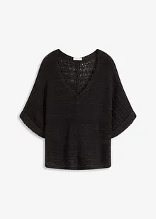 Pull en maille ajourée, bonprix