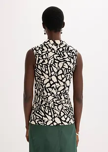 ärmelloses Poloshirt mit Raffung, bonprix