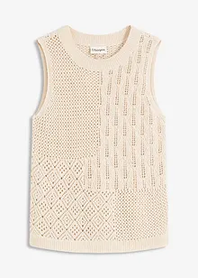 Ajour Stricktop mit metallisierenden Fasern, bonprix