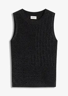 Ajour Stricktop mit metallisierenden Fasern, bonprix