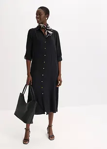 Hemdblusenkleid mit Leiterspitze, bonprix