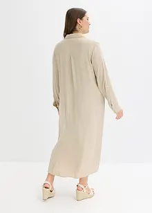 Hemdblusenkleid mit Leiterspitze, bonprix