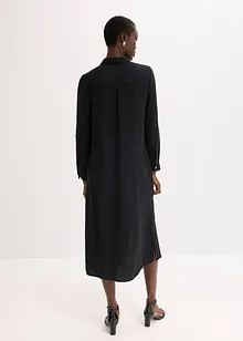 Hemdblusenkleid mit Leiterspitze, bonprix