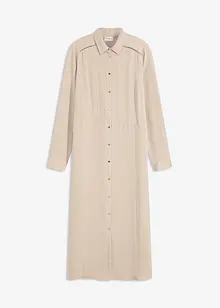 Hemdblusenkleid mit Leiterspitze, bonprix