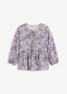 Blouse en jersey avec laçage, bonprix