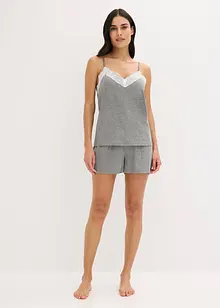 Pyjashort avec bordure dentelle, bonprix