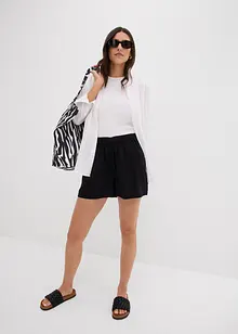 Short à taille élastiquée en viscose, bonprix