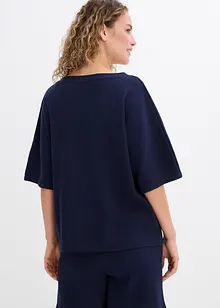 T-shirt gaufré 100% coton, bonprix