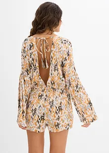 Kurzer Jumpsuit aus fließender Viskose, bonprix